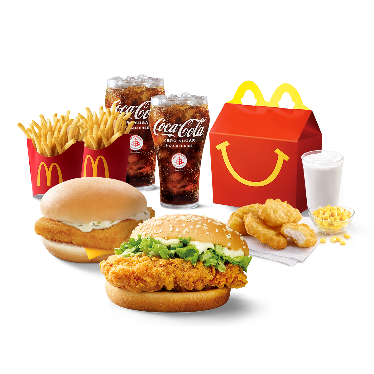 Family Meal: McSpicy® + Filet-O-Fish® Extra Value Meal + Chicken McNuggets