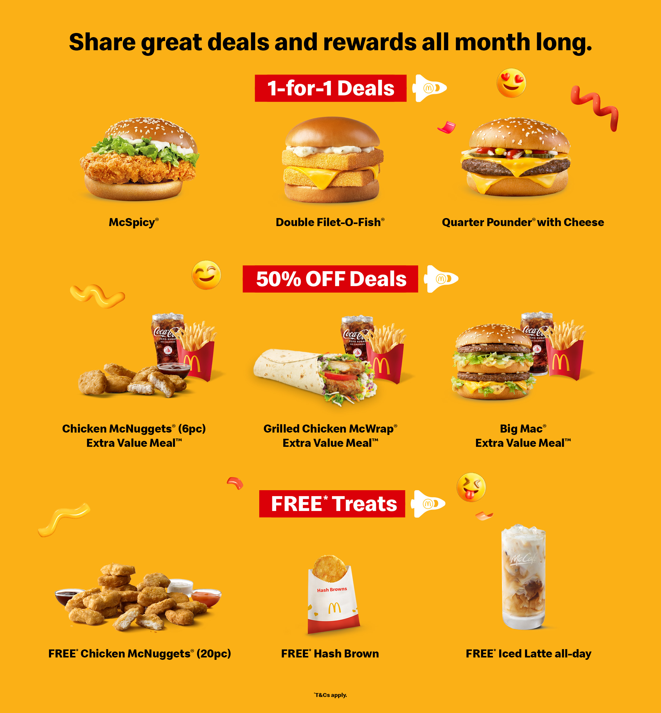  gpgyt mcdonald s 1 for 1 50 off promos in the coming weeks