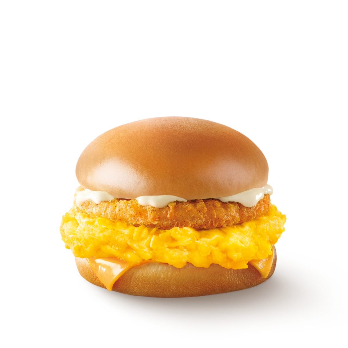 Scrambled Egg Burger with Chicken