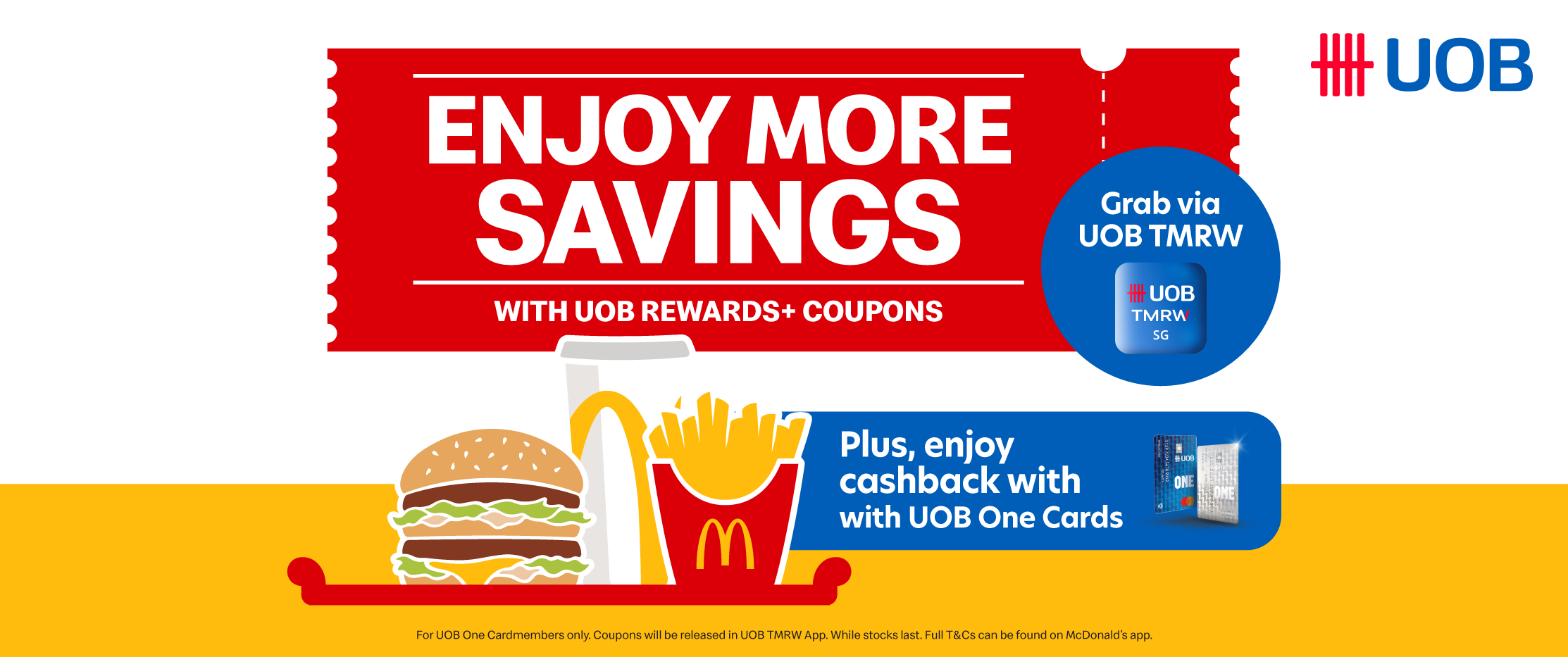 Save more with UOB One Cards