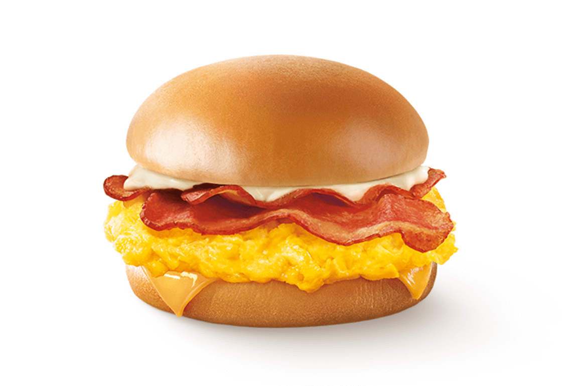 Scrambled Egg Burger with Chicken Bacon