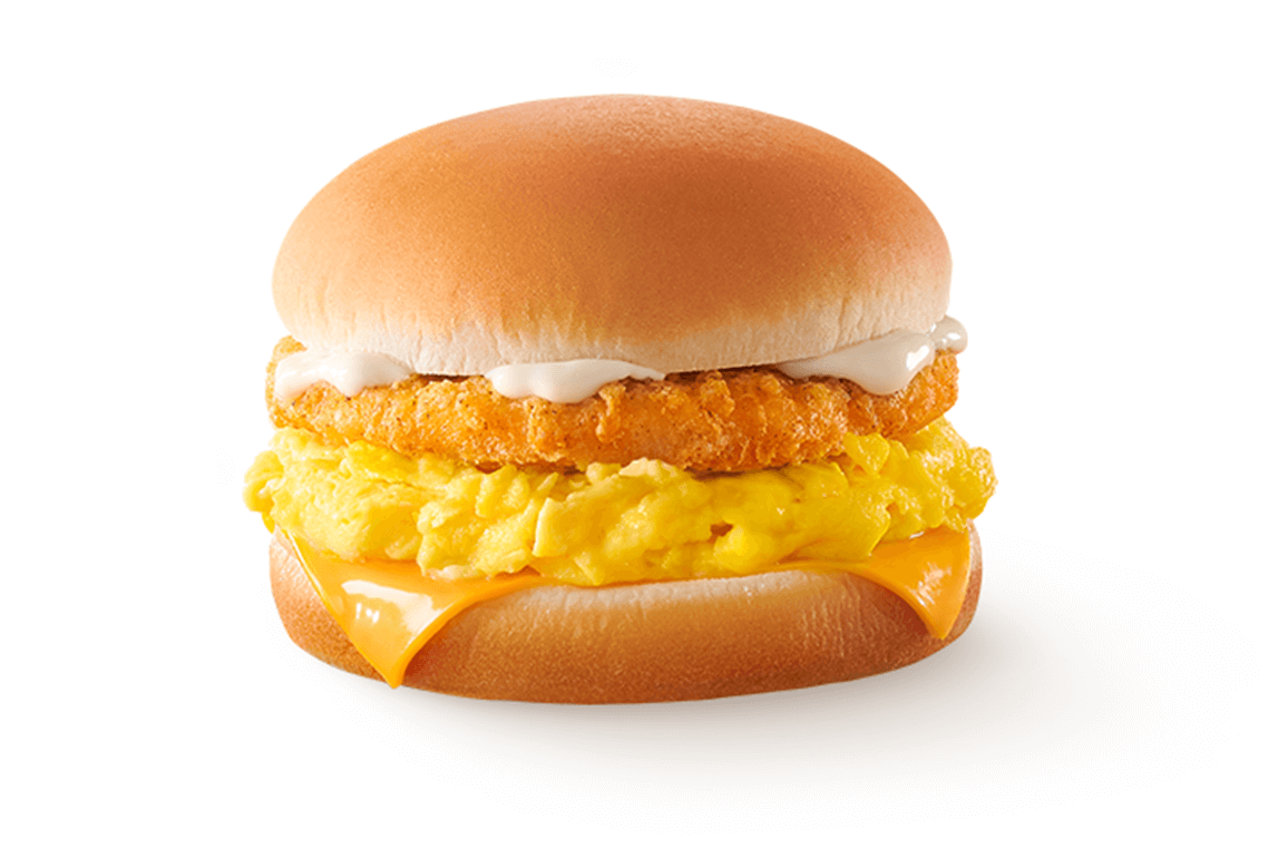 Scrambled Egg Burger with Chicken