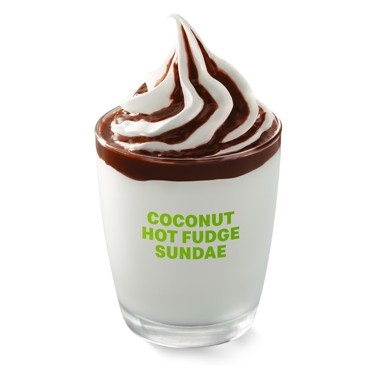 Coconut Hot Fudge Sundae, Coconut Strawberry Sundae