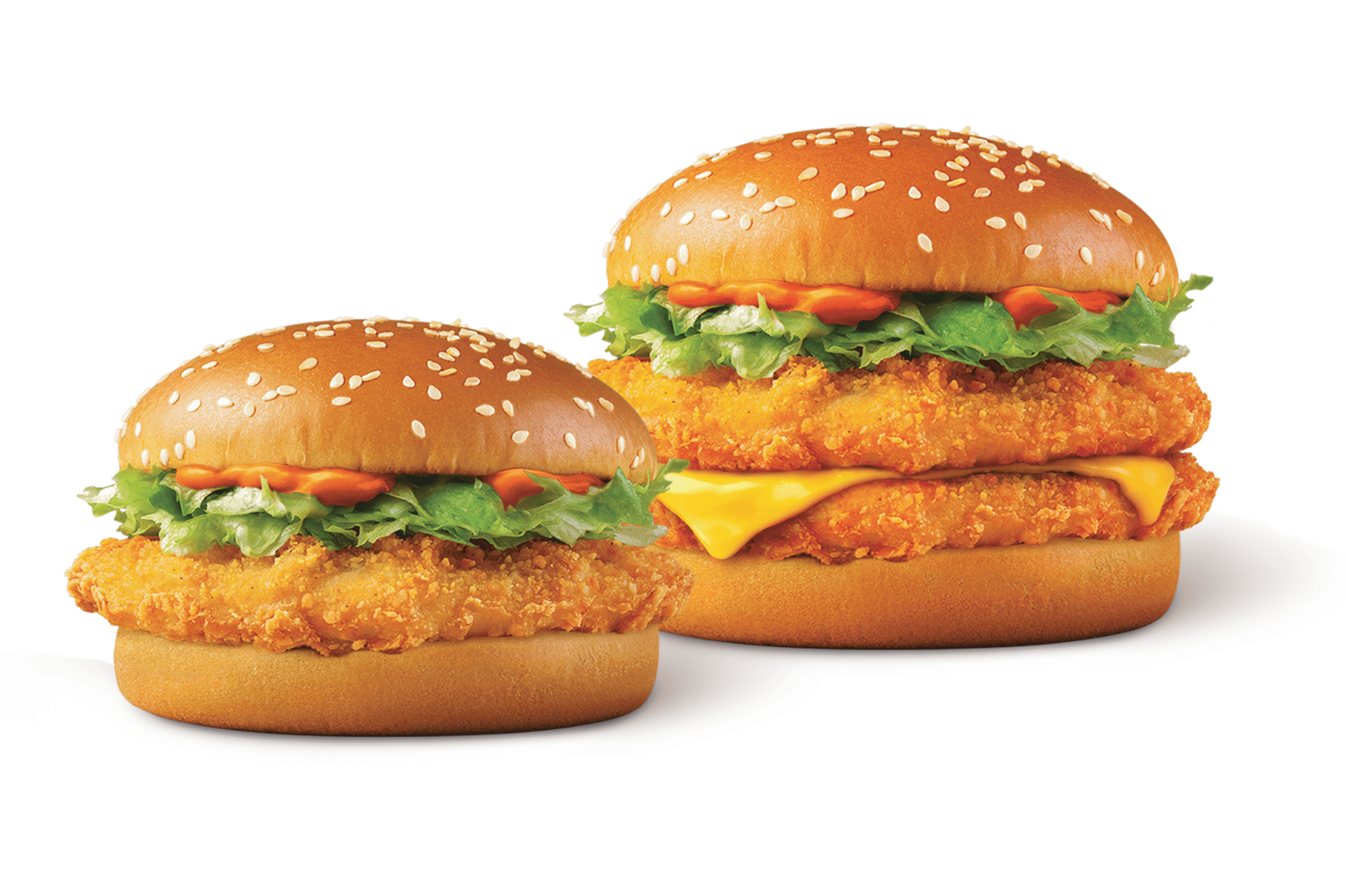 Spicy Tomato Chicken Burger (Single / Double)
