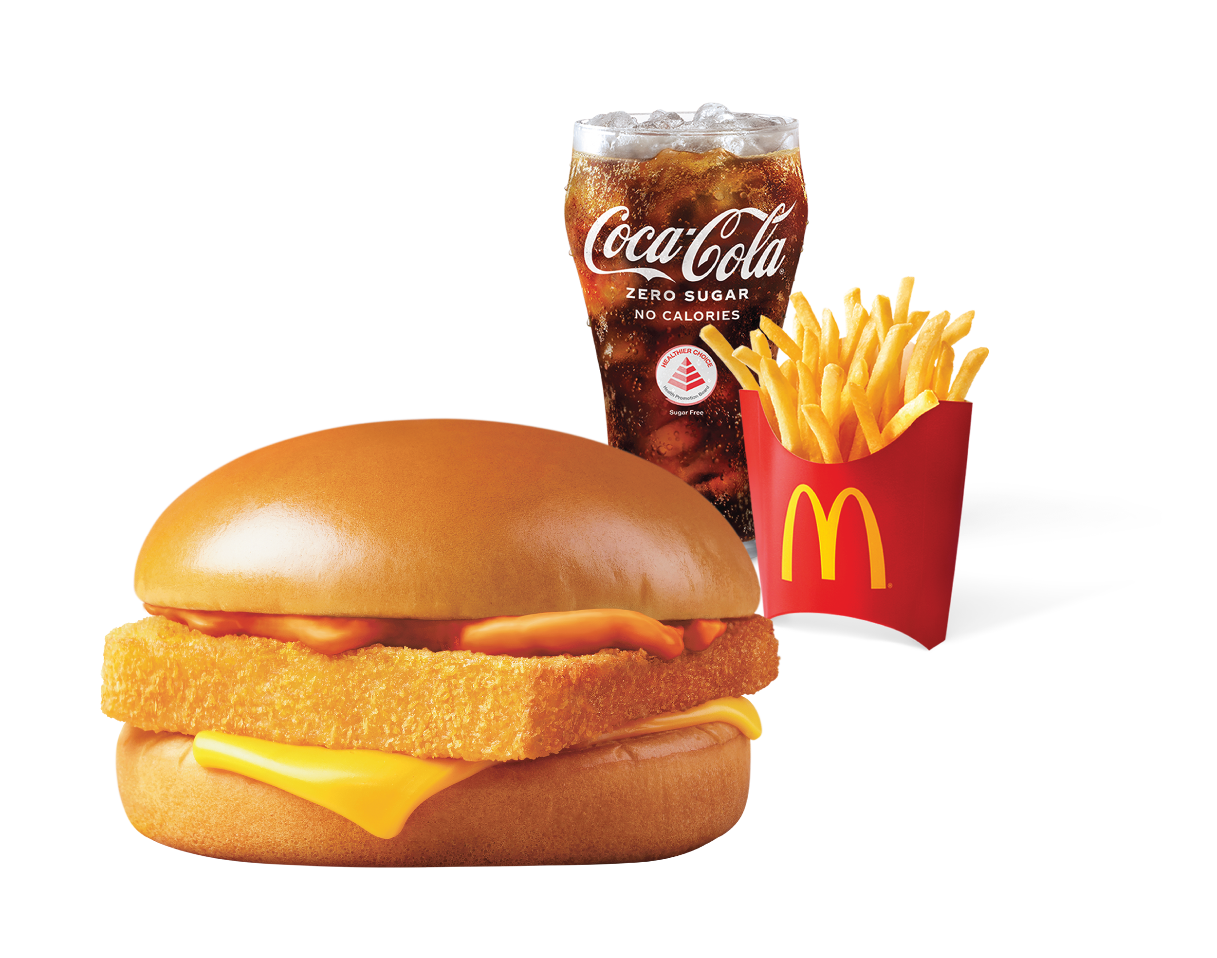 Spicy Tomato Fish Burger Meal 