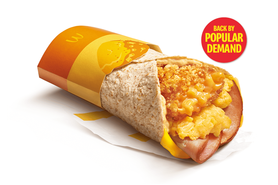 Crispy Mac 'N Cheesy Wrap Chicken Ham 