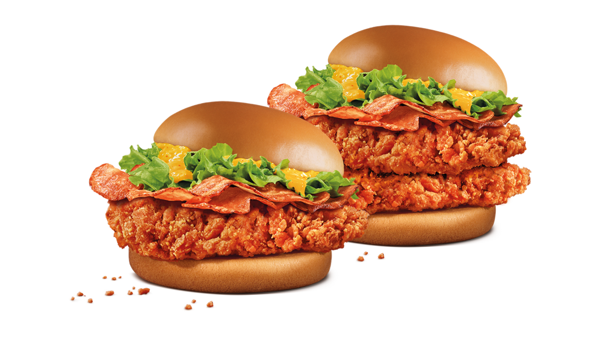 Sweet Paprika Burger with Chicken Bacon (Single/Double) 