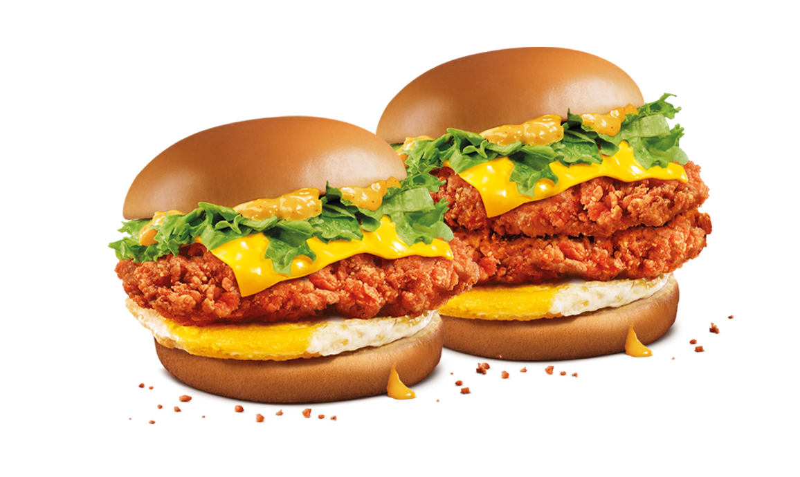 Sweet Paprika Burger with Egg & Cheese (Single/Double) 