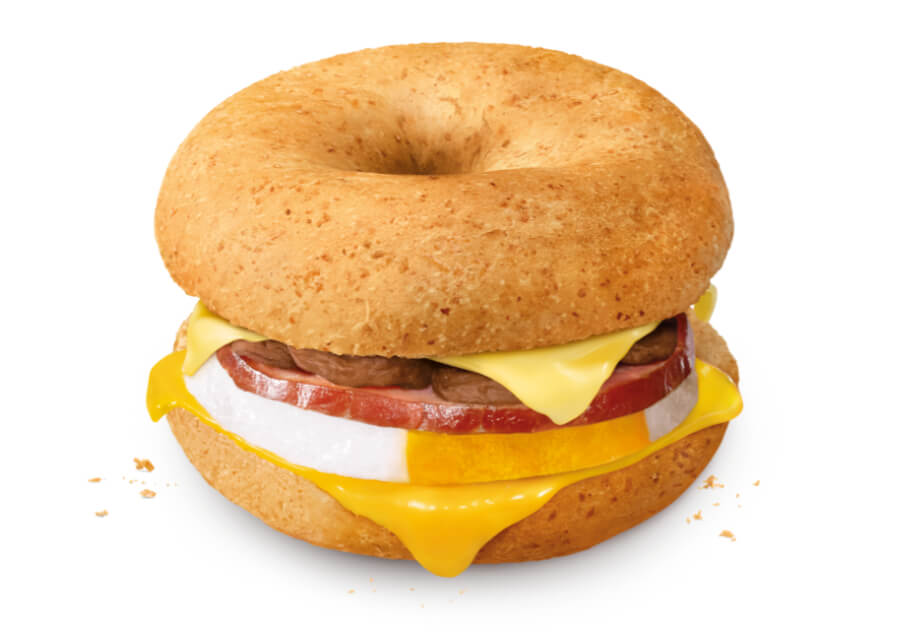 Breakfast Bagel Chicken Ham 