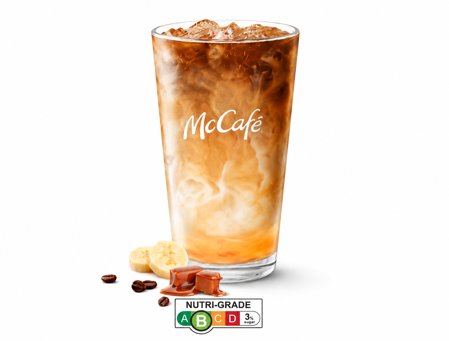 Hot/Iced Caramel Banana Latte 