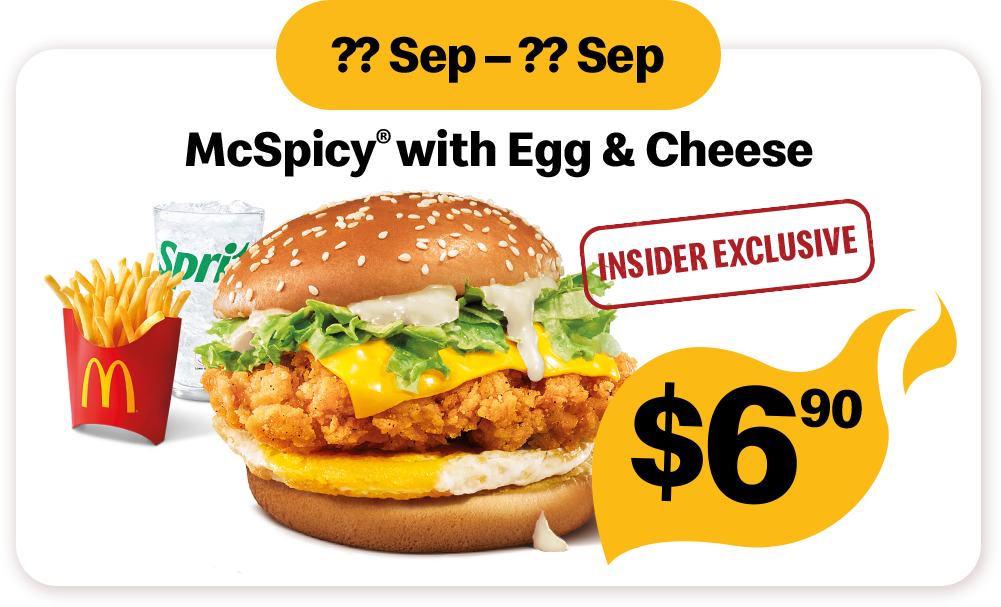 McSpicy with Egg & Cheese Meal